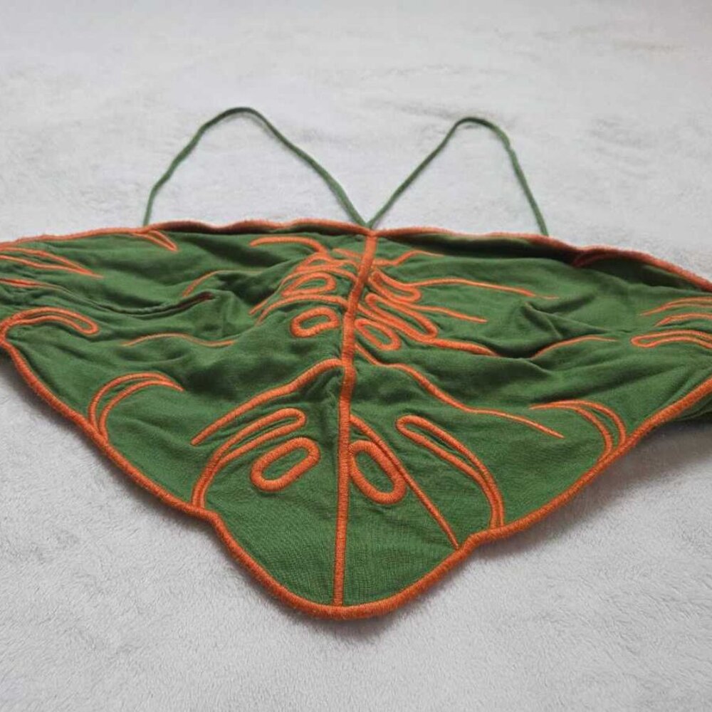 L Farm Rio X Anthropologie Fresh Forest Leaf Crop Top View 5